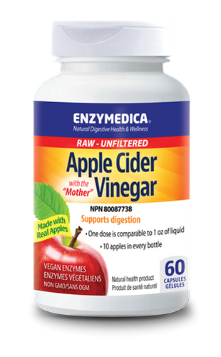 ENZYMEDICA APPLE CIDER VINEGAR WITH THE MOTHER 60caps