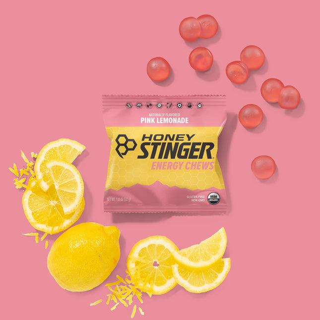 HONEY STINGER PINK LEMONADE ENERGY CHEWS - 50g