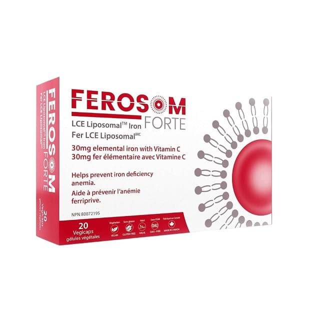 FEROSOM FORTE LCE LIPOSOMAL IRON - 20 CAPS