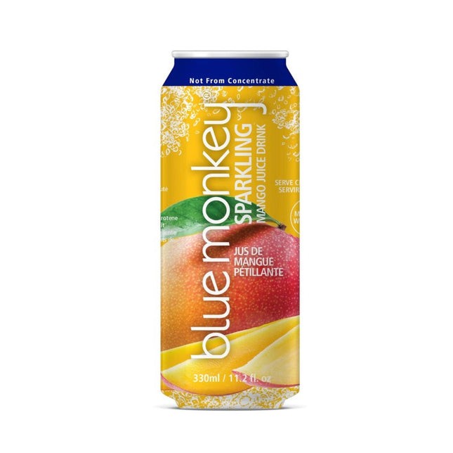 BLUE MONKEY SPARKLING MANGO JUICE DRINK 330ML