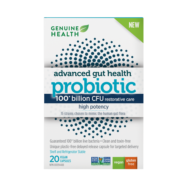 GENUINE HEALTH ADVANCED GUT HEALTH 100B 20vcaps (F)
