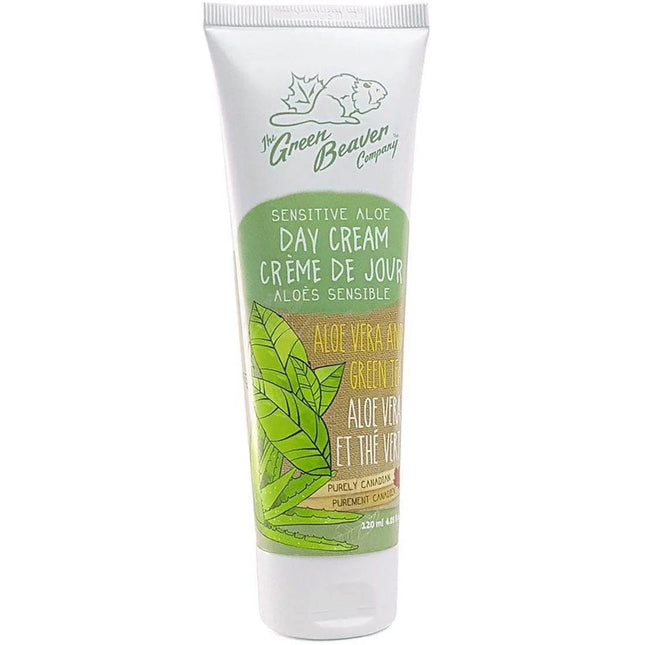 GREEN BEAVER DAY CREAM WITH ALOE VERA AND GREEN TEA 120ml
