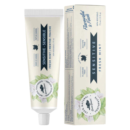 GREEN BEAVER NATURAL TOOTHPASTE FOR SENSITIVE TEETH - FRESH MINT 75ml