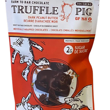 TRUFFLE PIG DARK PEANUT BUTTER 70%CACAO 90G 1 BAG