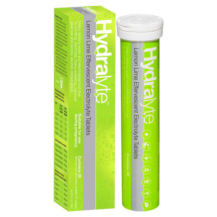 HYDRALYTE EFFER LEM LIME 20TABS
