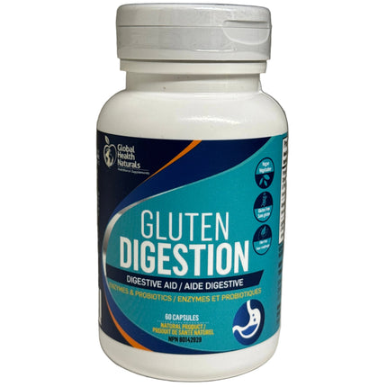 GLOBAL HEALTH NATURALS GLUTEN DIGESTION 60 CAPS