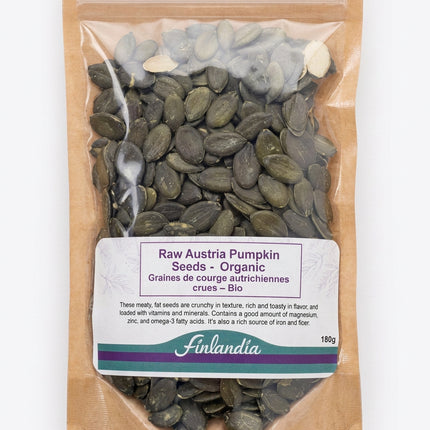 RAW AUSTRIA PUMPKIN SEEDS ORGANIC 180G