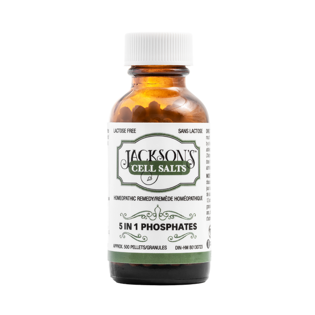 JACKSON'S NATURALS CELL SALTS 5 IN 1 PHOSPHATES 500PELLETS