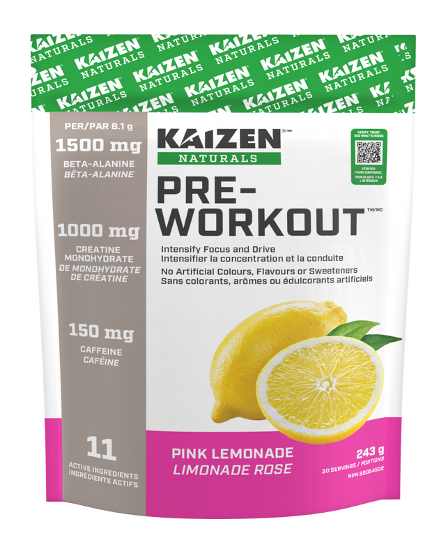 KAIZEN NATURALS PRE-WORKOUT 243g