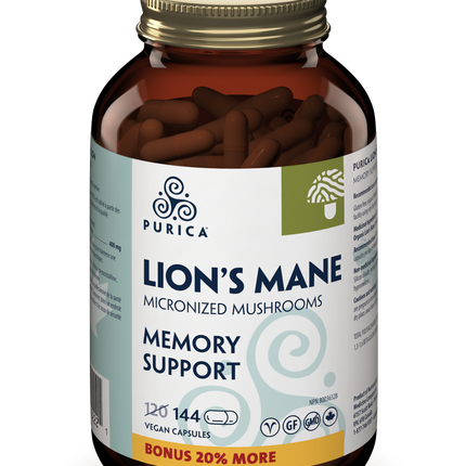 PURICA LION'S MANE MEMORY SUPPORT 144vcaps