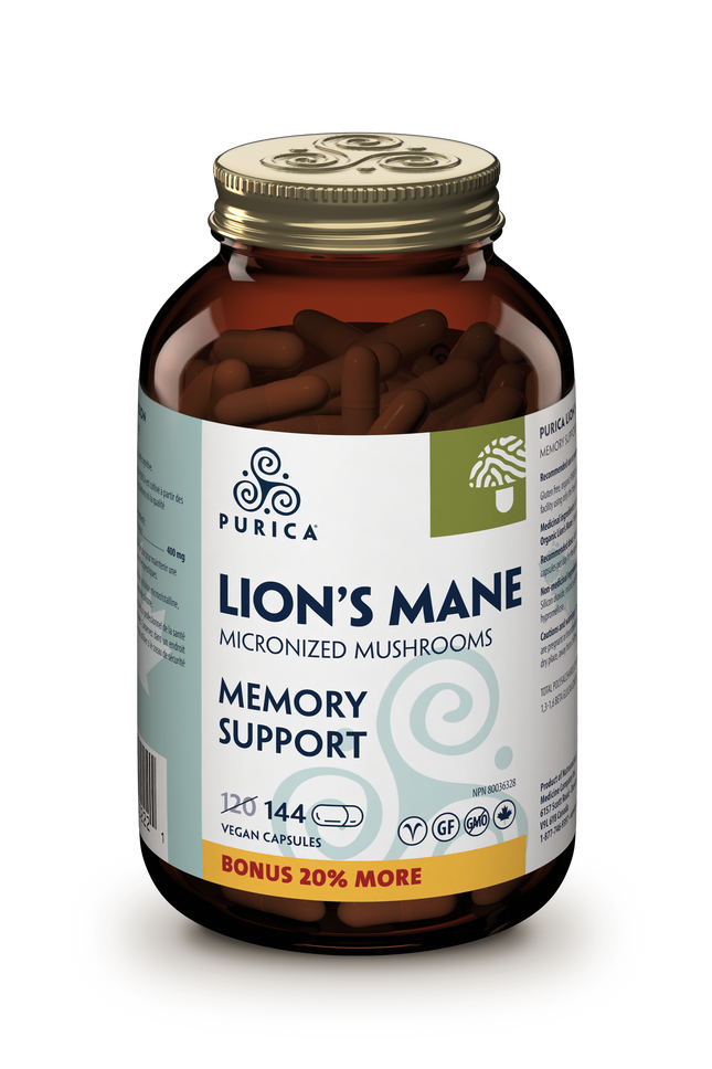 PURICA LION'S MANE MEMORY SUPPORT 144vcaps