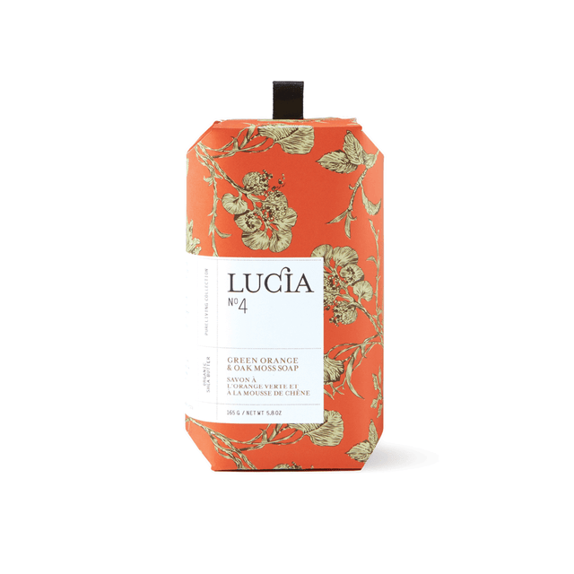 LUCIA #4 GREEN ORANGE & OAK MOSS SOAP 165g