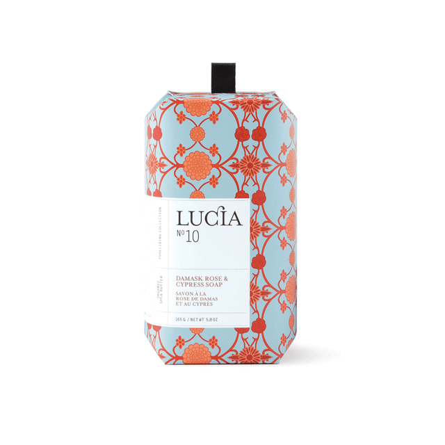 LUCIA #10 DAMASK ROSE & CYPRESS SOAP 165g