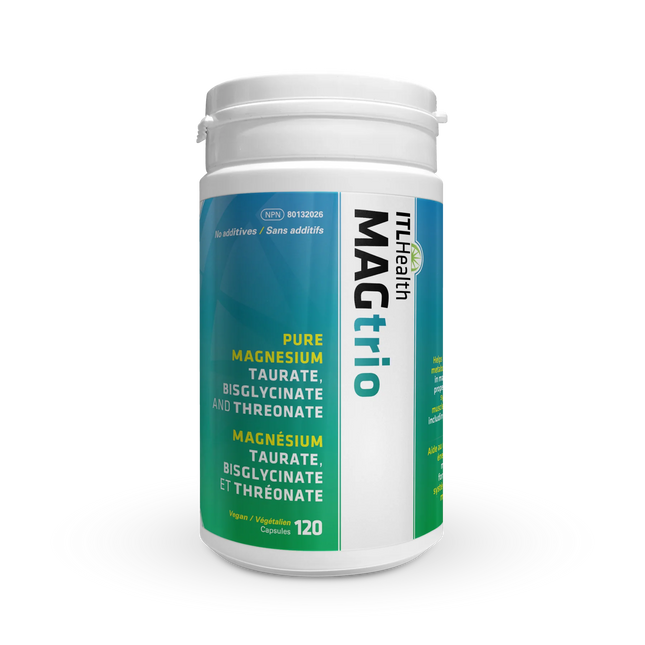 ITL HEALTH MAGTRIO MAGNESIUM TAURATE BISGLYCINATE L-THREONATE 120 CAPS