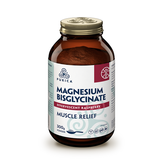 PURICA EFFERVESCENT MAGNESIUM GLYCINE RASPBERRY 150g