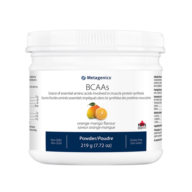 METAGENICS BCAA ORANGE MANGO PWDR 219g