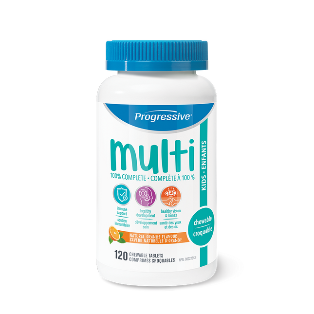 PROGRESSIVE MULTIVITAMINS FOR KIDS 120tab