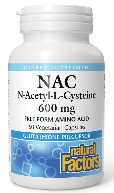 NATURAL FACTORS N-ACETYL L-CYSTEINE 600mg 60vcaps