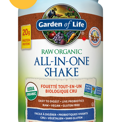 GARDEN OF LIFE RAW ORGANIC ALL-IN-ONE SHAKE - VANILLA SPICED CHAI 907g