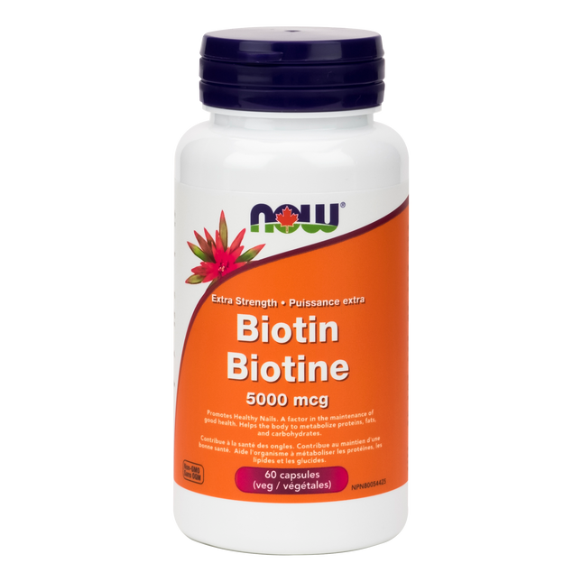 NOW BIOTIN 5000mcg 60vcaps