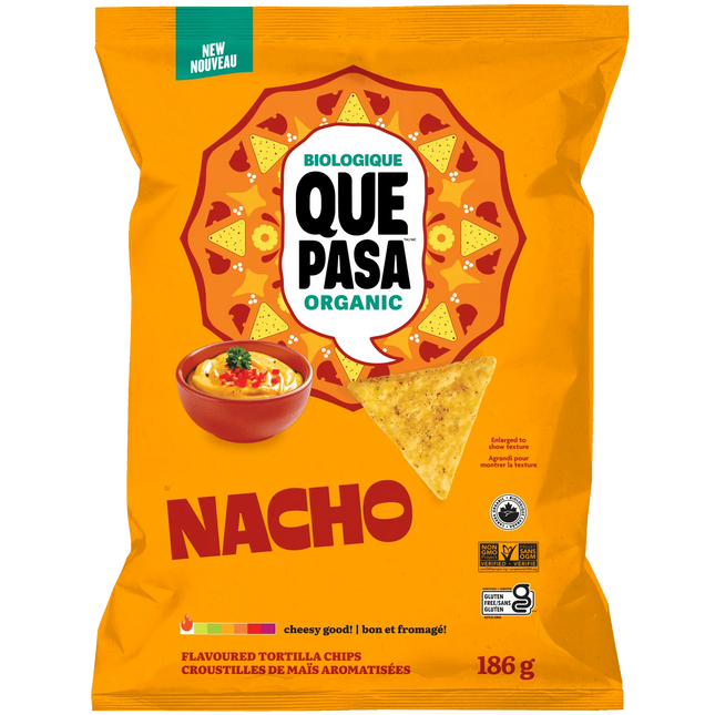 QUE PASA TORTILLA CHIPS NACHO 186g
