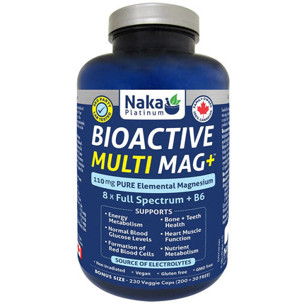 NAKA PLATINUM BIOACTIVE MULTI MAG+ 230VCAPS