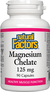 NATURAL FACTORS MAGNESIUM CHELATE 125mg 90caps