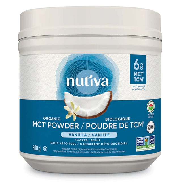 NUTIVA ORGANIC MCT POWDER VANILLA 300g