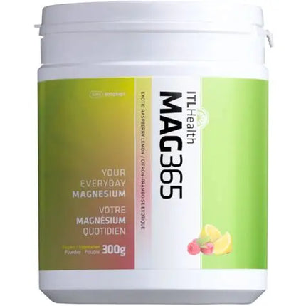 ITL HEALTH MAG365 MAGNESIUM EXOTIC RASPBERRY LEMON 300G