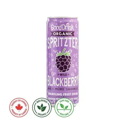 GOOD DRINK ORGANIC FRUIT SODA SPARKLING BLACKBERRY 355 ML