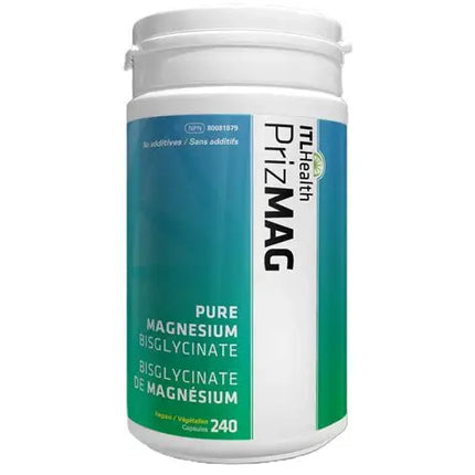 ITL HEALTH PRIZMAG PURE MAGNESIUM BISGLYCINATE 240 CAPS