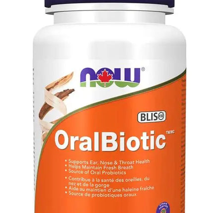 NOW ORALBIOTIC 60 LOZENGES