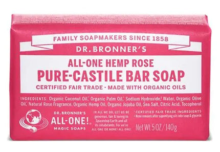 DR. BRONNERS ROSE SOAP BAR 140g