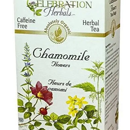 CELEBRATION HERBALS TEA CHAMOMILE TEABAGS 24CT ORGANIC