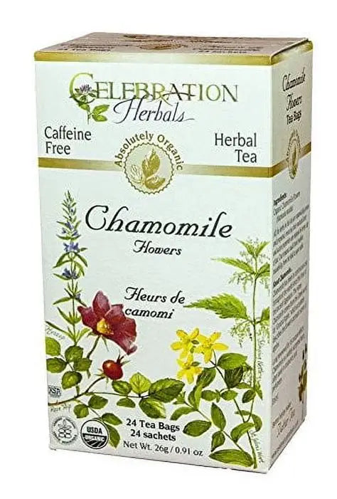 CELEBRATION HERBALS TEA CHAMOMILE TEABAGS 24CT ORGANIC
