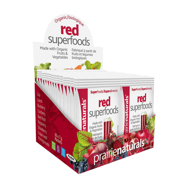 PRAIRIE NATURALS ORGANIC RED SUPERFOOD 1 PACK 7G