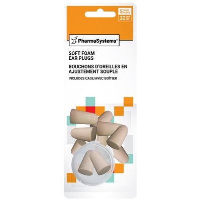 棕褐色泡棉耳塞 10個