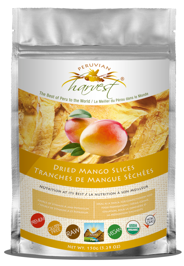 PERUVIAN HARVEST ORGANIC DRIED MANGO 150g