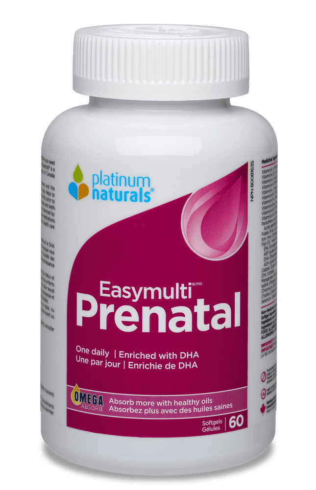 PLATINUM NATURALS EASYMULTI PRENATAL 120sg