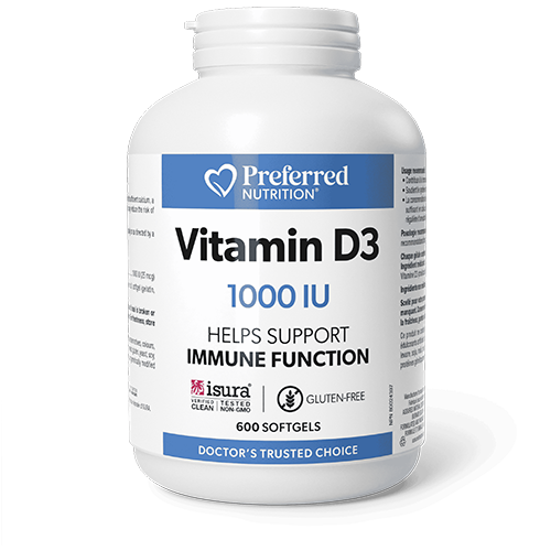 PREFERRED NUTRITION 維生素 D3 1000 UI SG 600