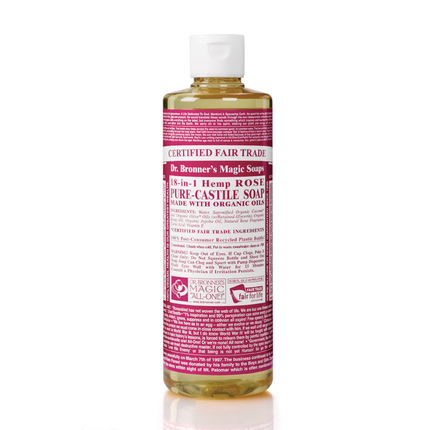 DR. BRONNERS ROSE CASTILE SOAP 472ml