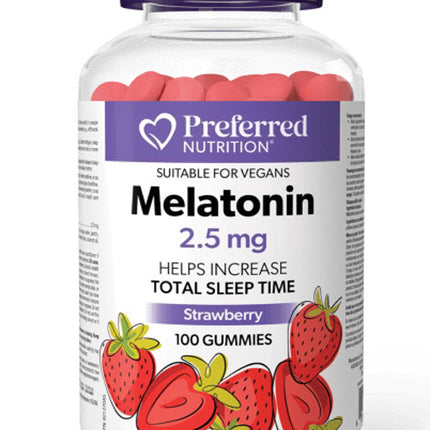 PREFERRED NUTRITION MELATONIN 2.5MG 100 GUMMIES