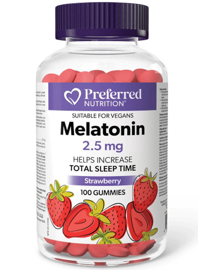 PREFERRED NUTRITION MELATONIN 2.5MG 100 GUMMIES