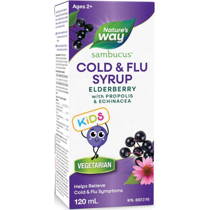 NATURE'S WAY SAMBUCUS FOR KIDS ELDERBERRY 120ml