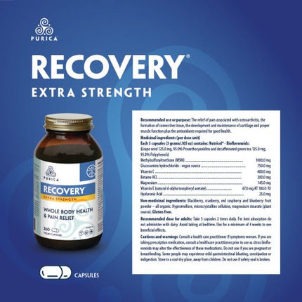 PURICA RECOVERY EXTRA STRENGTH 180vcaps
