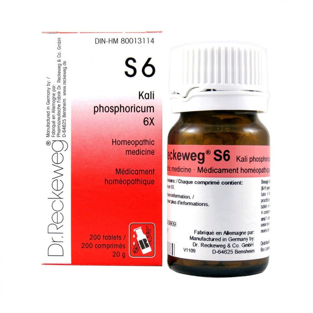 DR. RECKEWEG S6 KALI PHOSPHORICUM 6X 200tabs