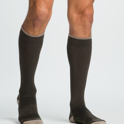 SIGVARIS GROUP MERINO OUTDOOR SOCKS 15-20MM FOR UNISEX SIZE LG CHARCOAL- 1 PC
