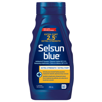 SELSUN BLUE SHAMPOO EXTRE FORT 2.5%  250ML
