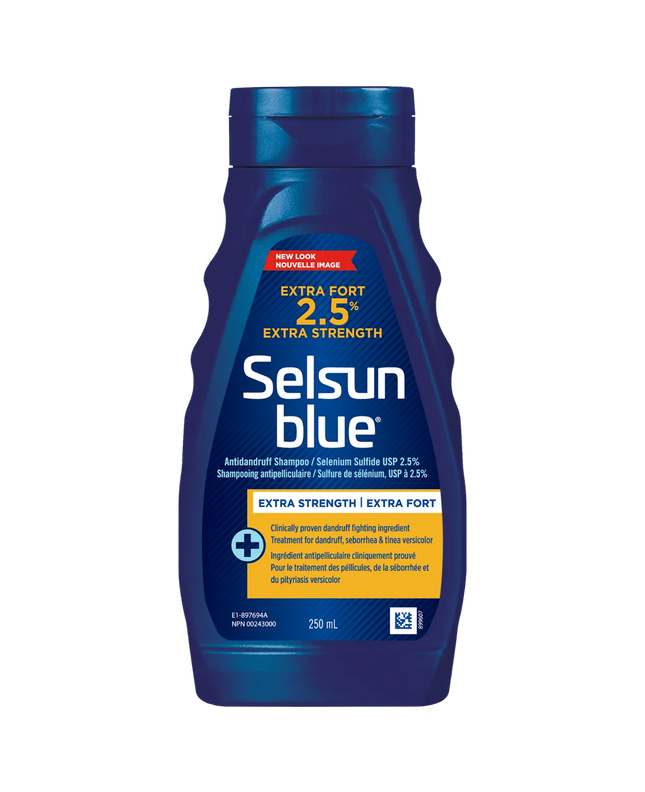 SELSUN BLUE SHAMPOO EXTRE FORT 2.5%  250ML
