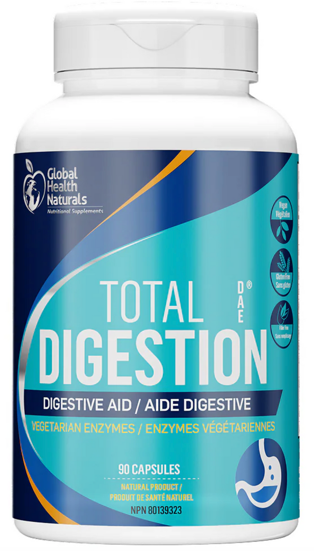 GLOBAL HEALTH NATURALS GLUTEN TOTAL DAE DIGESTION 90 CAPS
